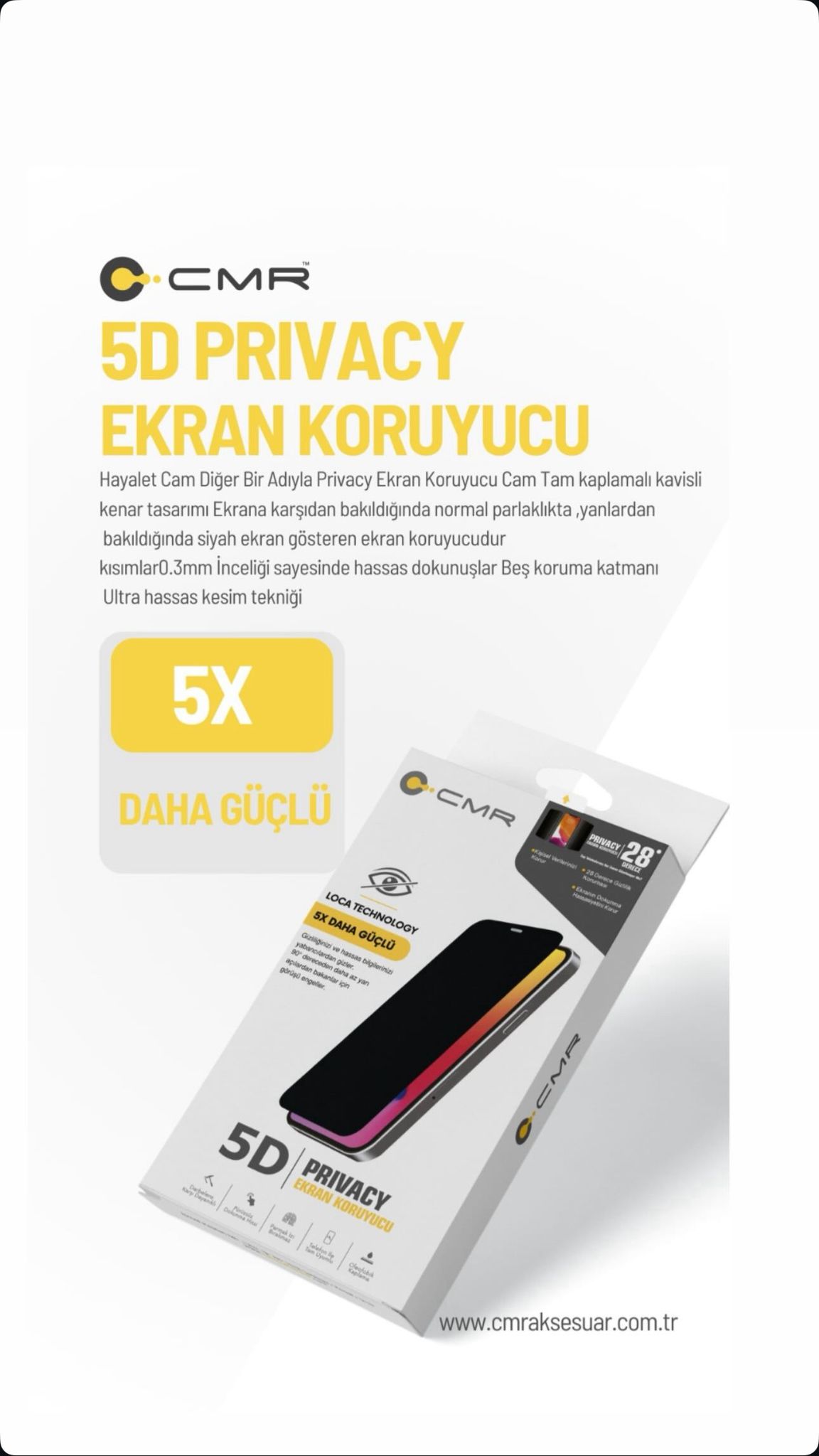 CMR 5D 28 DERECE PRIVACY IPHONE 16 PRO MAX