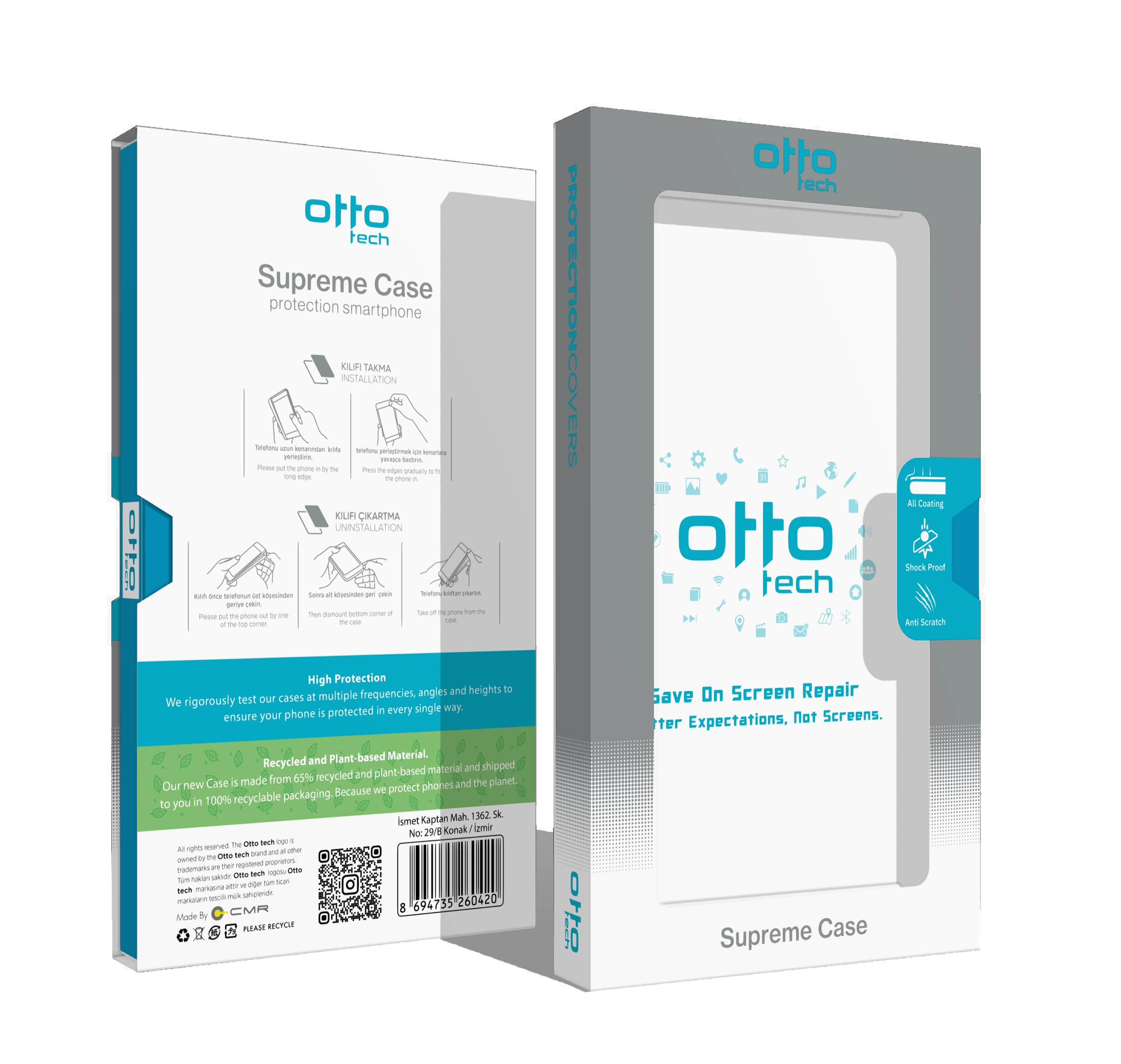 OTTO Premium Matte With Metal Lens Ring Magsafe 16 Pro BLACK