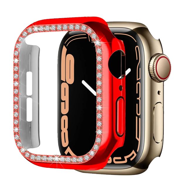 APPLE WHATC TAŞLI KILIF 45MM  RED